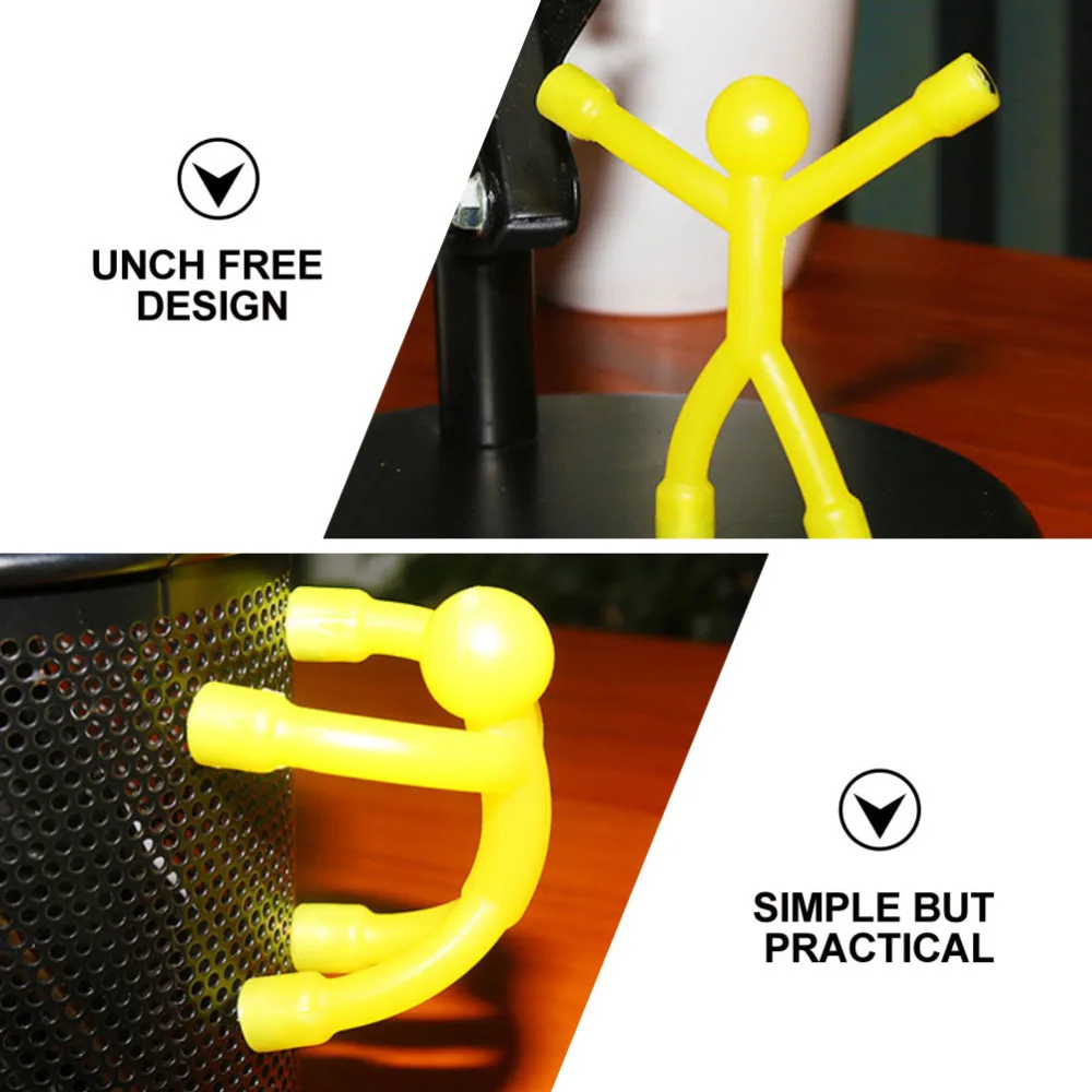 

10pcs Key Hooks Funny Man Shape Hook Magnetic Hook Durable Storage Hooks