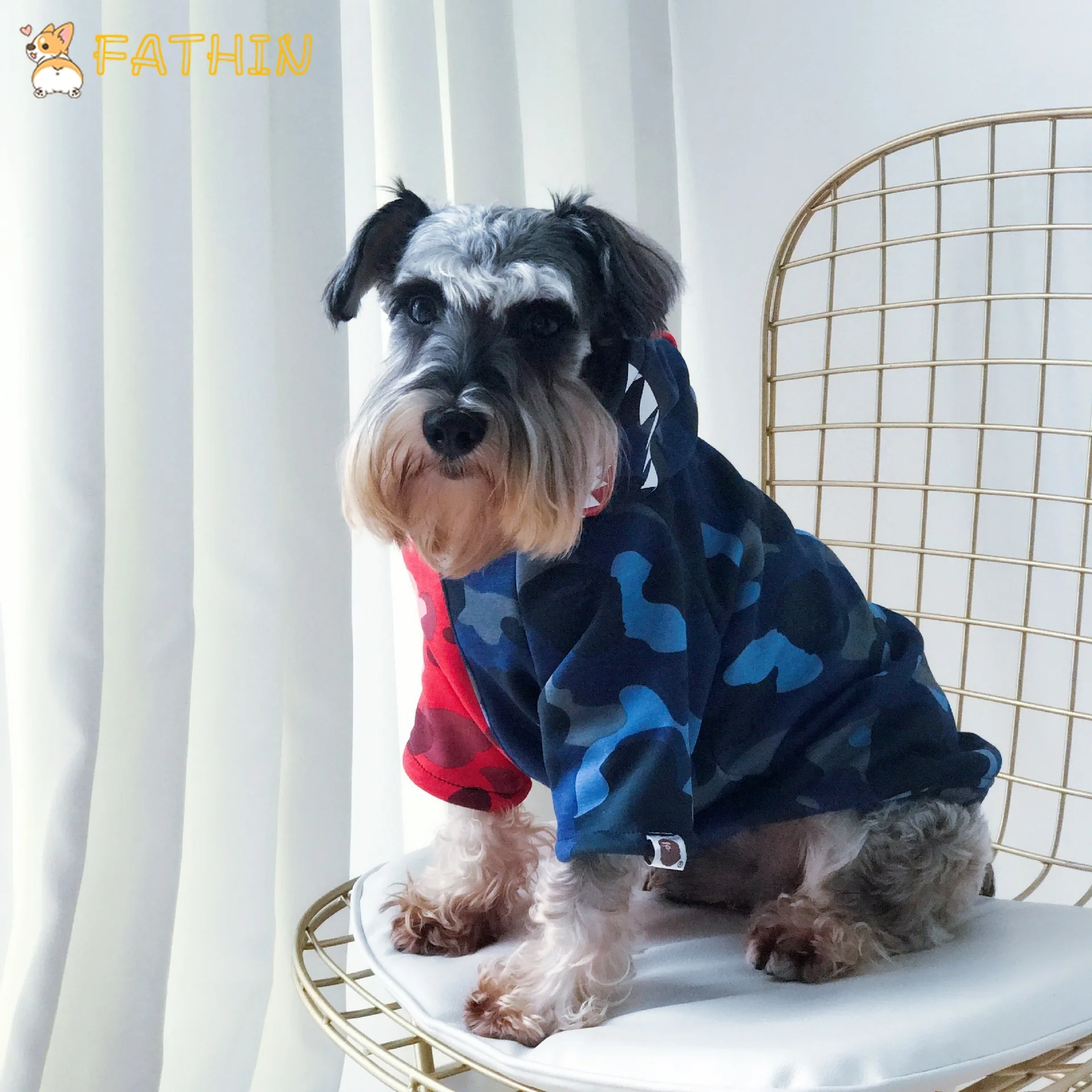 FATHIN Одежда для собак Pupreme Pawmain французская футболка с бульдогом свитер для собак спортивная ретро Чихуахуа кошка одежда для домашних животных S-XXL