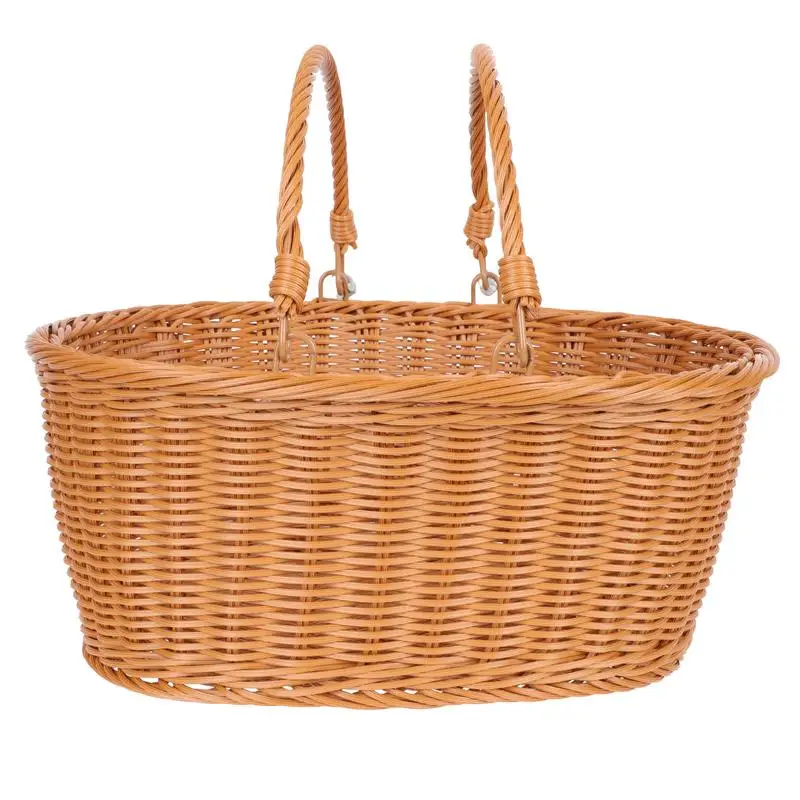 

1PC Woven Fruit Basket Multi-Functional Party Flower Arrangement Basket