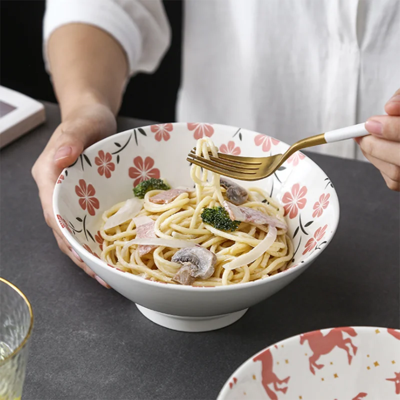 Японская креативная рельефная керамическая посуда с нижней глазурью для