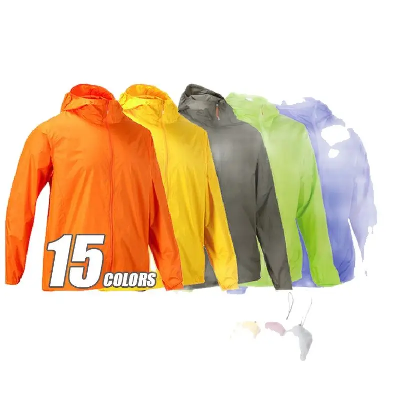 

2021 Men's Brand Quick Dry Skin Coat Sunscreen Waterproof UV Women thin Army Outwear Ultra-Light Windbreake Jacket 3XLYA105
