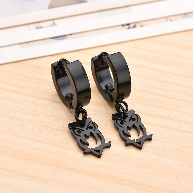 Серьги-подвески из нержавеющей стали для мужчин и женщин висячие ювелирные