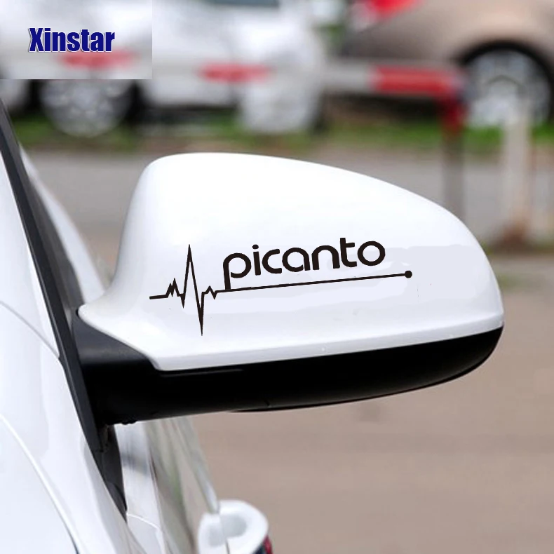 2 шт./лот Автомобильная наклейка на зеркало заднего вида для kia picanto