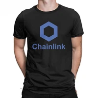 mens tshirt chainlink link coin vintage cotton tee shirt for men bitcoin crypto graphic t shirts round collar tops printed