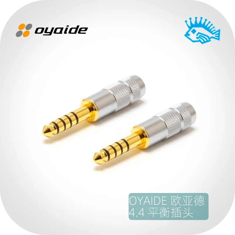 1 шт. Oyaide P4.4 позолоченный сбалансированный штекер DIY обновленный кабель