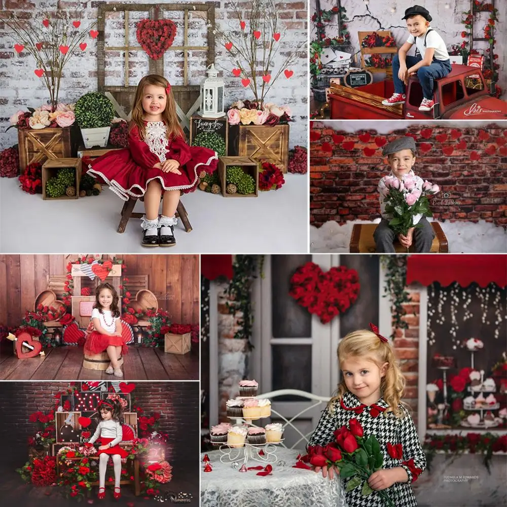 Mocsicka фон для фотосъемки на День святого Валентина романтические свадебные фото