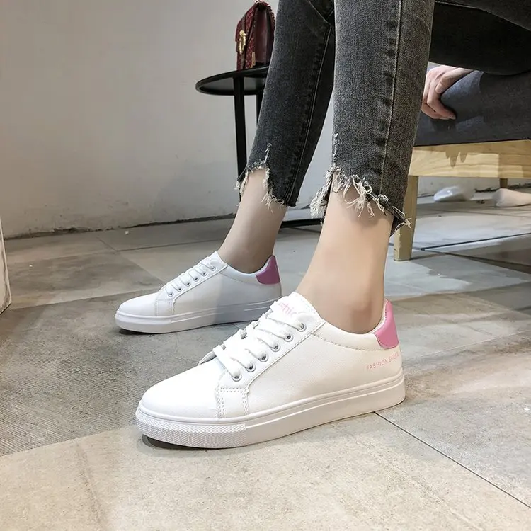 Женская Повседневная обувь 2020 г. Новая женская спортивная модная дышащая белая