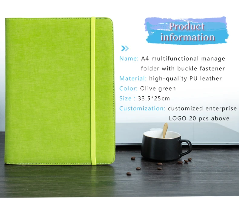 A4 папка для документов органайзеры из искусственной кожи с калькулятор на молнии