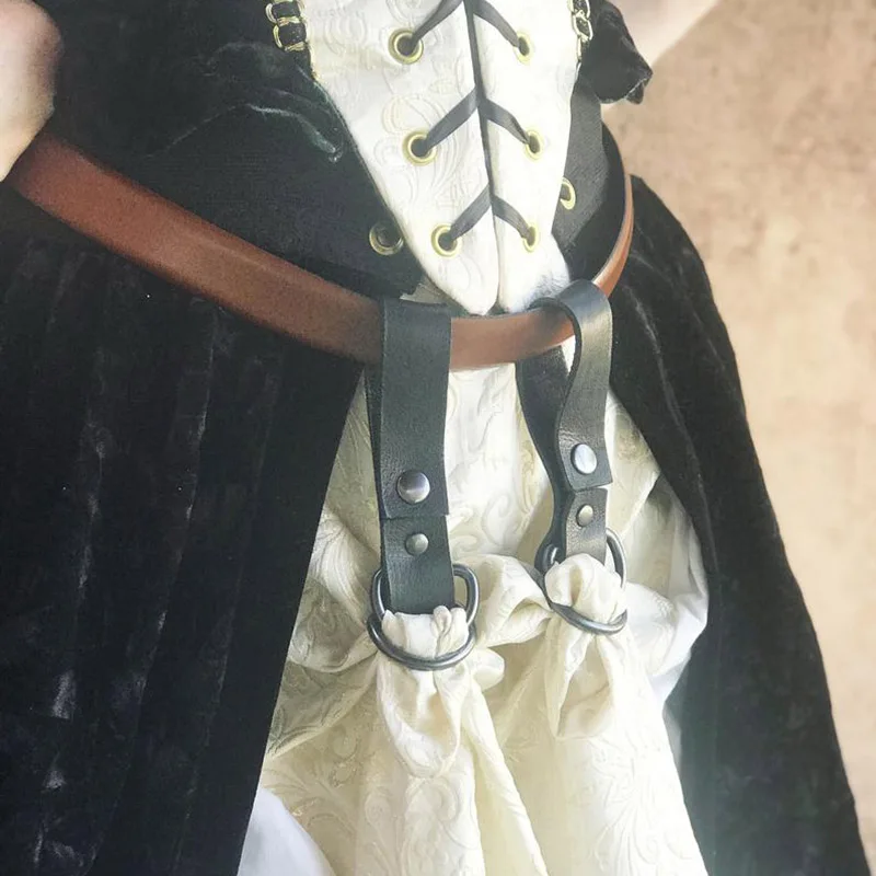 Кожаная юбка в средневековом стиле эпохи Возрождения Сказочная готическая