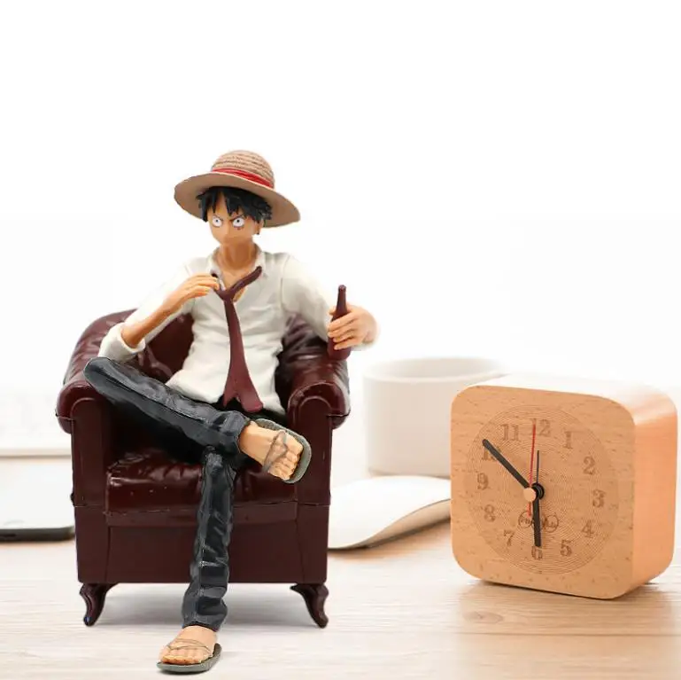 

Cute Action Figure One Piece Monkey D Luffy Sabo Ace Luffy Gear One Piece Figurine With Sofa 13cm For Car Home Decoration Toys