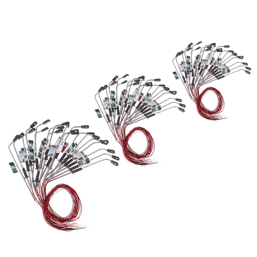 20 Мини светодиодный светильник проводной модель 1/100 для украшения поезда