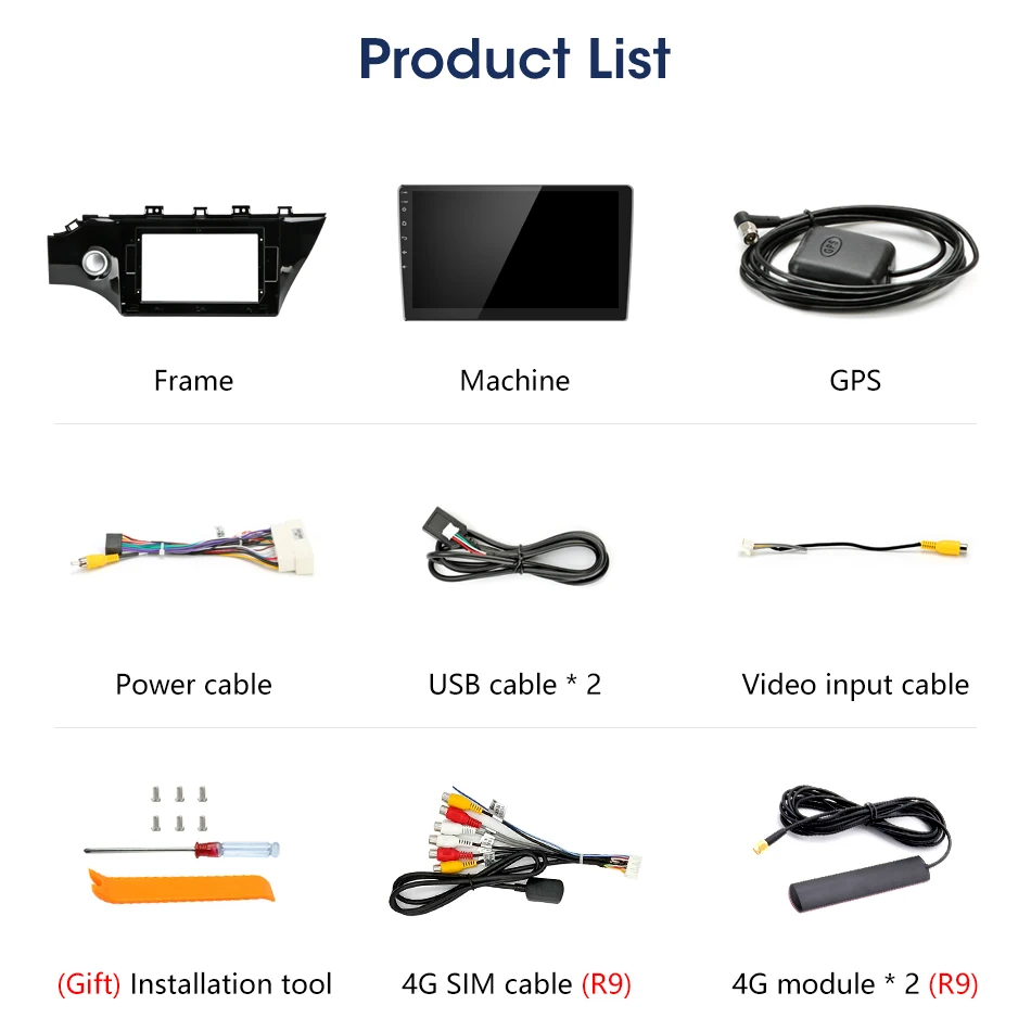 Vtopek 1" 4G wifi Android автомобильный Радио плеер 2G+ 32G DSP Мультимедиа Видео плеер 2 Din DVD gps навигация RDS для KIA RIO 4