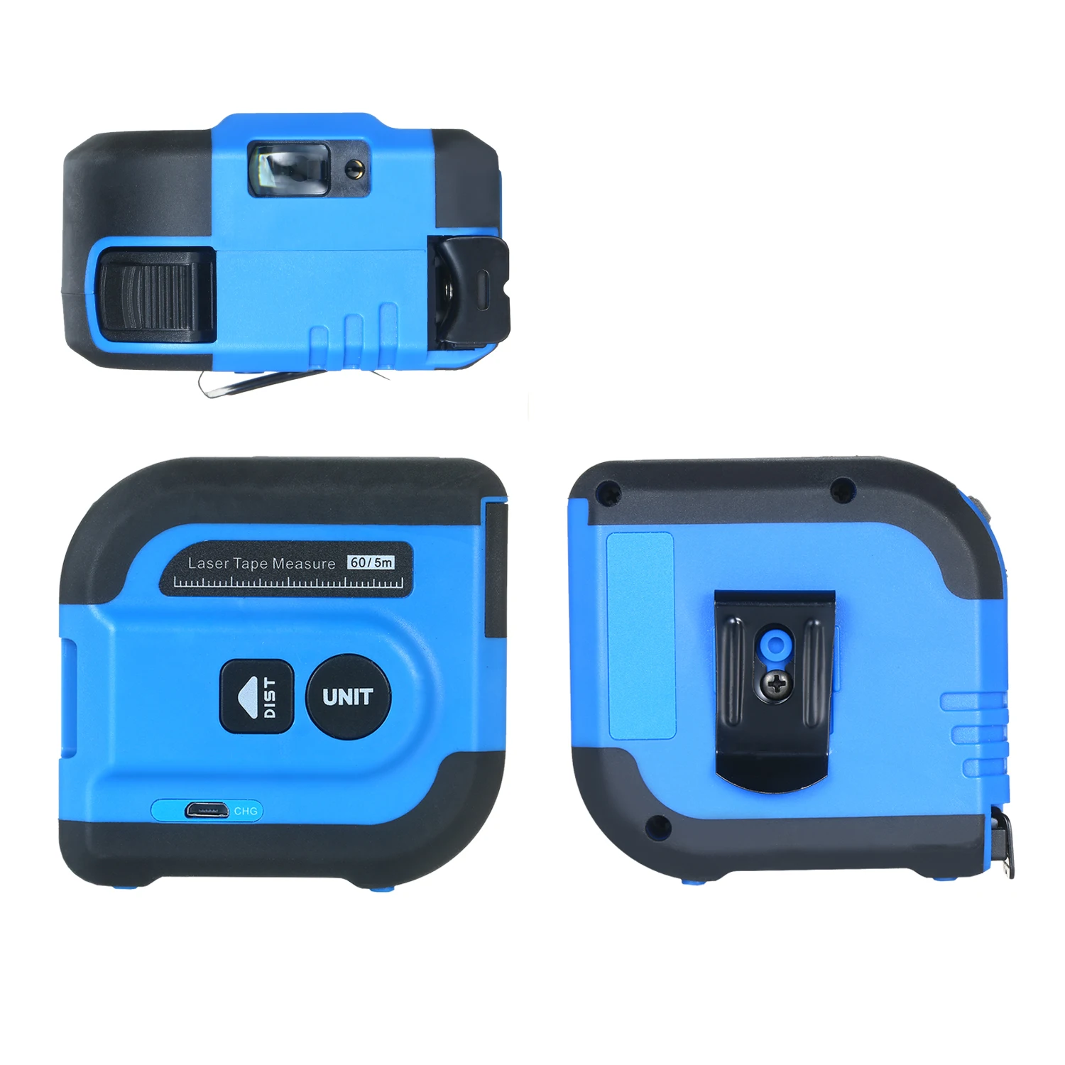 

Laser Rangefinder 2-in-1 Digital Measuring Tape 196ft Laser Distance Meter Auto Lock 16ft Tape Measure Distance Area Volume