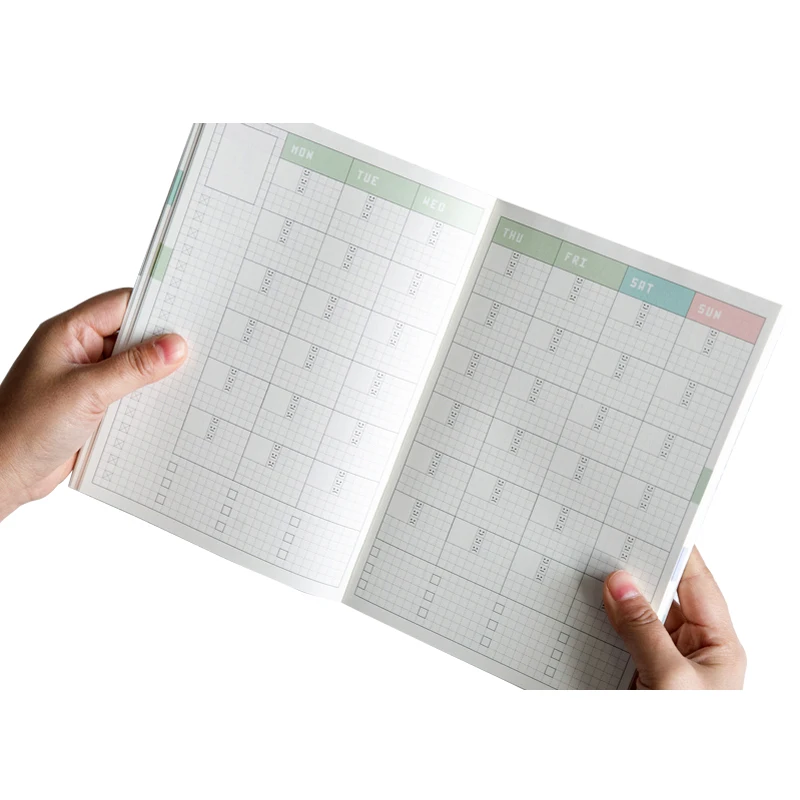 Блокнот А5/А6 с цветным графиком сменная внутренняя страница блокнот планировщик