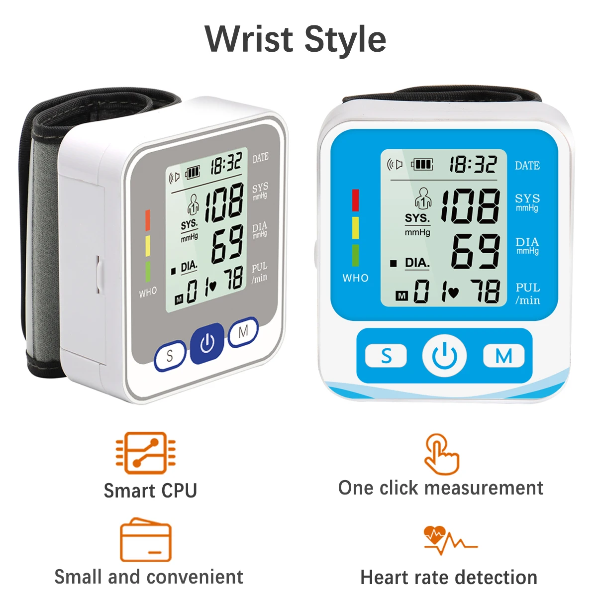 Прибор для измерения артериального давления тонометр на руку с манжетами