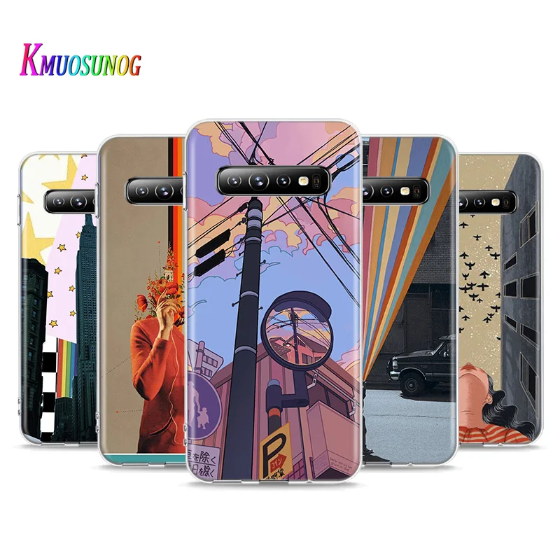 

Aesthetic Style Painting Art For Samsung Galaxy S21 S20 FE Ultra S10 Lite 5G S10E S9 S8 Plus S7 S6 Edge Soft Phone Case
