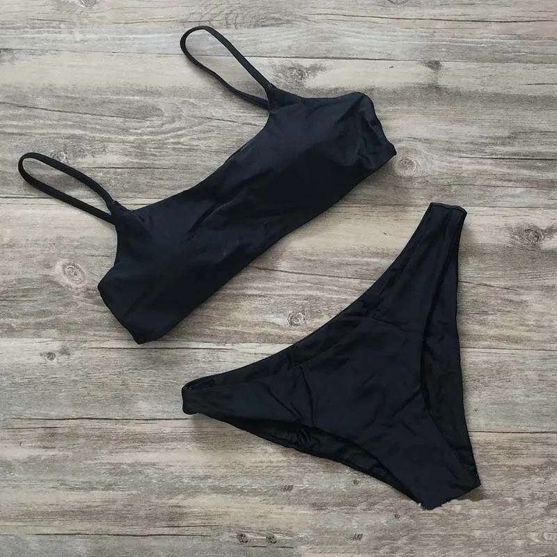 Купальник женский бикини пуш-ап без подкладки | Женская одежда