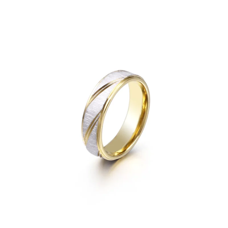 Новые модные свадебные кольца из нержавеющей стали ювелирные изделия для женщин