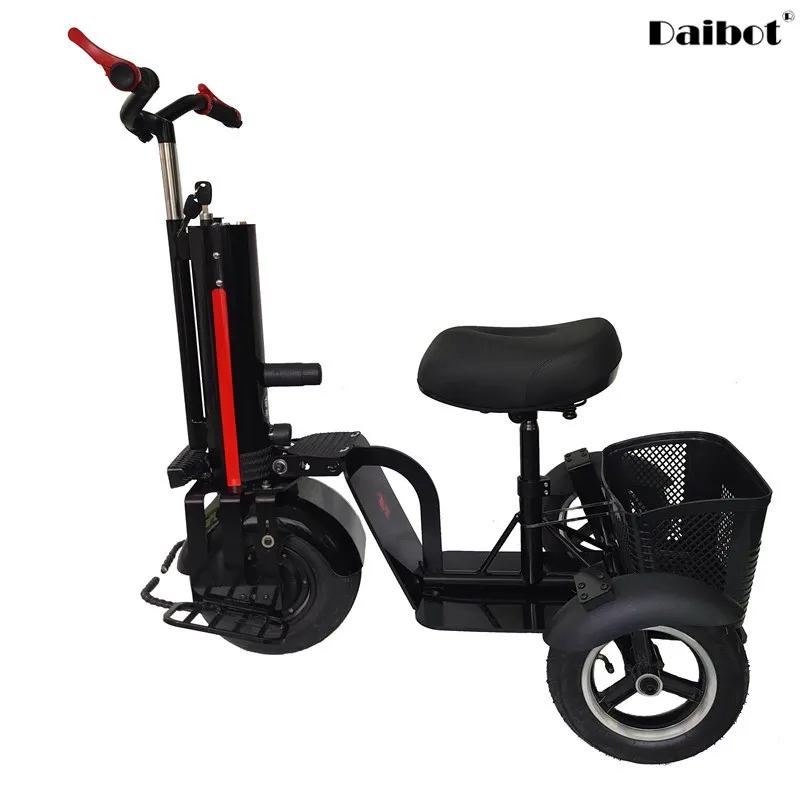 Patinete eléctrico de 10 pulgadas para adultos, monociclo eléctrico de tres ruedas con asiento, 800W, 60V