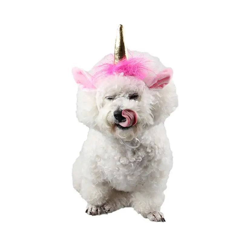 

Pet Headband Adorable Funny Unicorn Cat Dog Headdress Headpiece Hair Hoop Accessories for Christmas Halloween