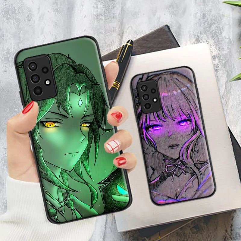 

Genshin Impact Anime Silicone Case Coque For Samsung Galaxy A11 A21S A31 A32 A41 A42 A51 A52 A71 A72 Soft Phone Shell Cover