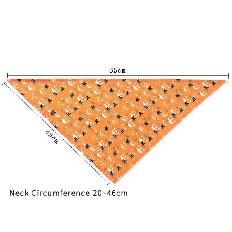 

Pet Neckerchief Cat dog accessories scarf Waterproof printing bandana Bibs Scarf Collar Pet saliva towel cotton triangle towel