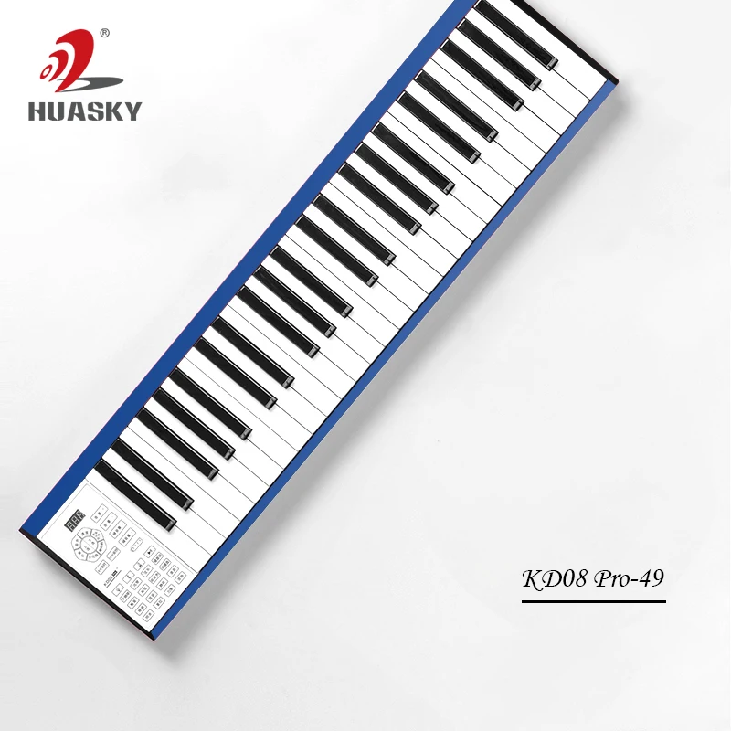 Цифровой MIDI контроллер piano 49 клавиши электронная клавиатура USB беспроводной