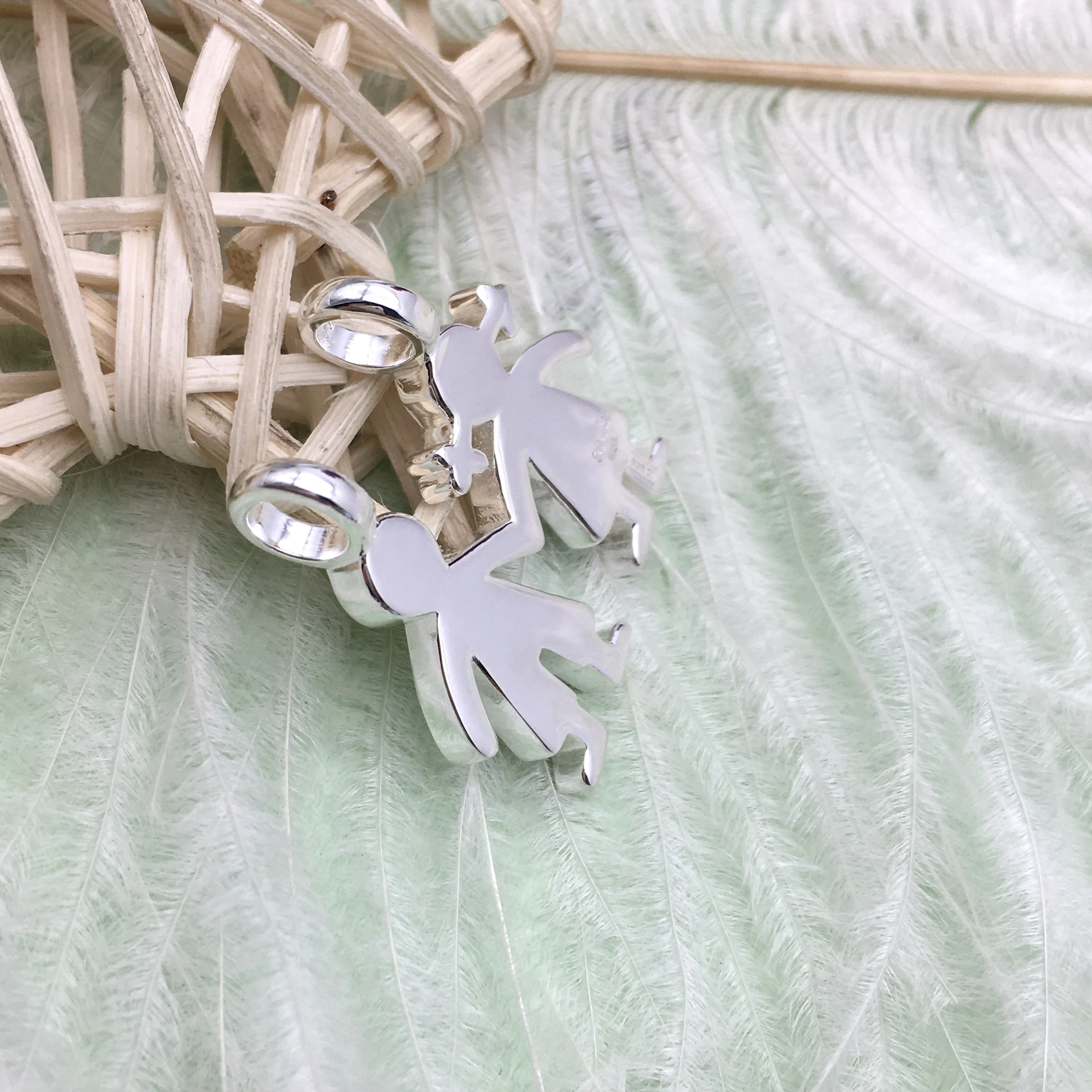 

1:1 925 Sterling Silver Custom Couple Gift Paired Villain Pendant