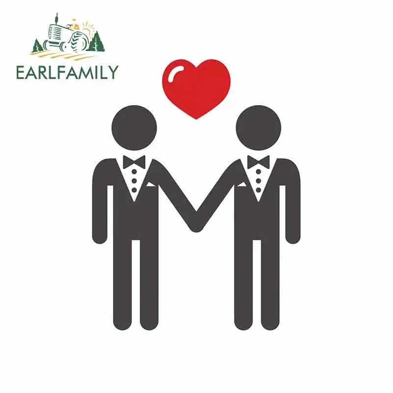 EARLFAMILY 13 см x 10 для геев брак Знак наклейки автомобиля RV VAN 3D DIY тонкая наклейка