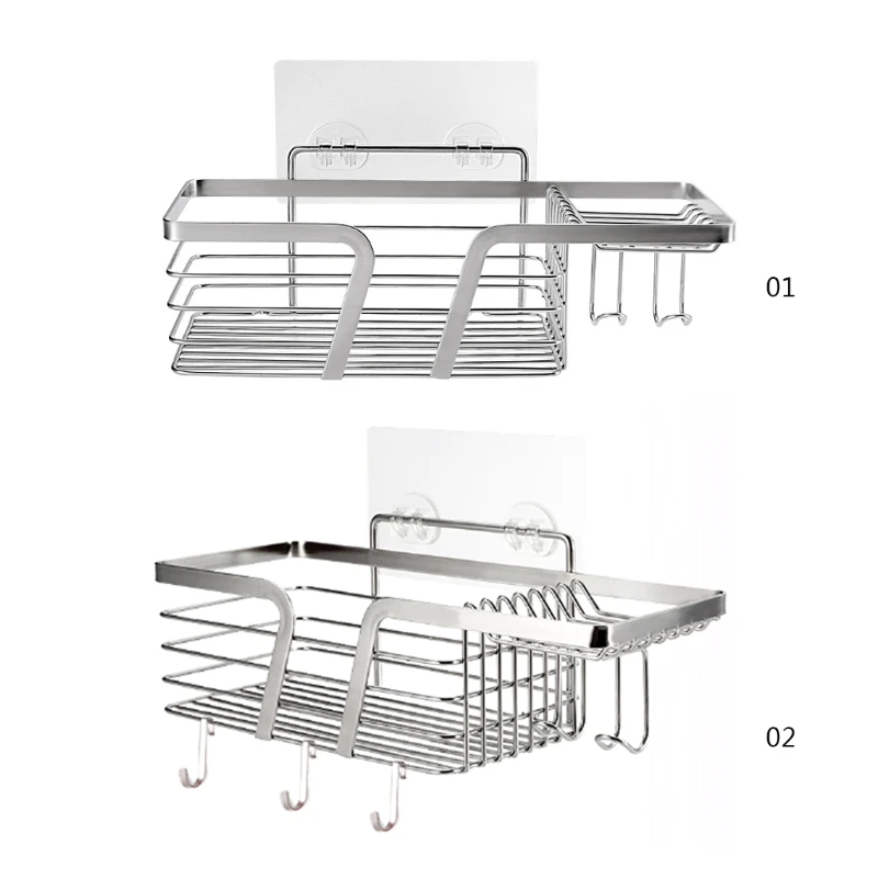 Поднос для хранения в ванную комнату с 2 крючками зубных щеток полый