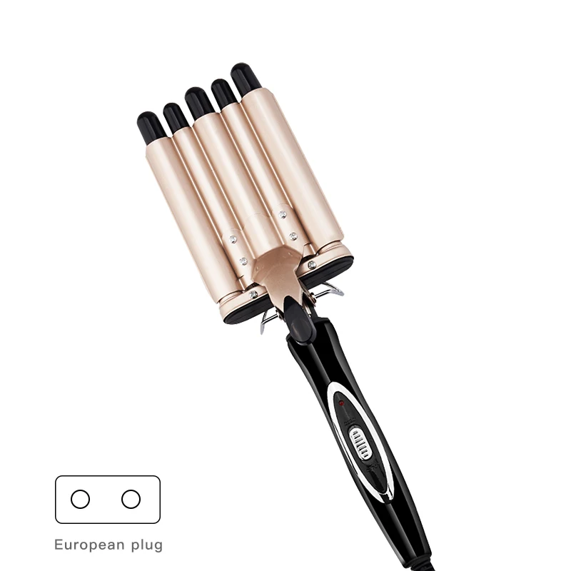

Temperature Control Five-stick Egg Roll Curling Iron Non-automatic Curling Iron Control Water Ripple Big Wave Hair Straightener