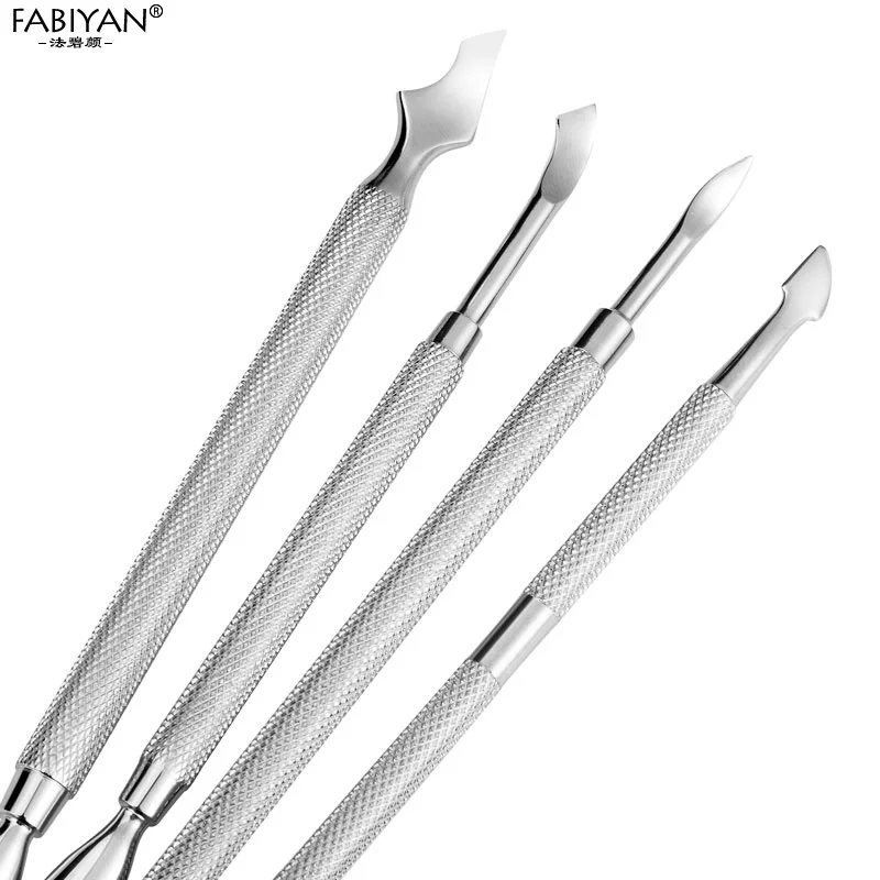 Дизайн ногтей из нержавеющей стали палец мертвая кожа кутикулы двухсторонняя