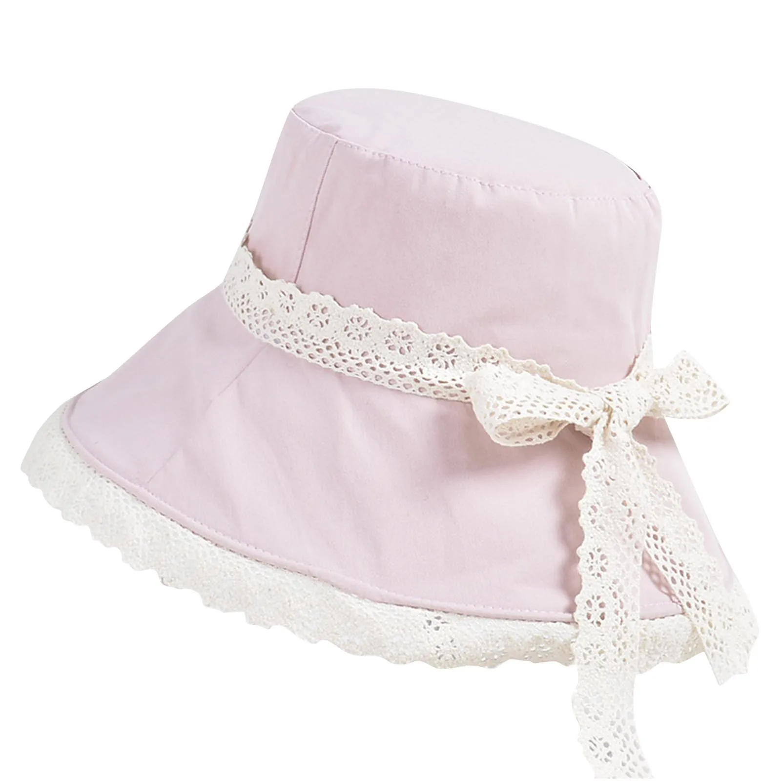 

Summer Women Fold Lace Fashion Outdoor Sunshade Hat Basin Hat Fisherman Hat