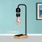Магнитная левитационная настольная лампа для офиса и дома, креативная настольная лампа, подвесная Волшебная Настольная лампа с беспроводной зарядкой