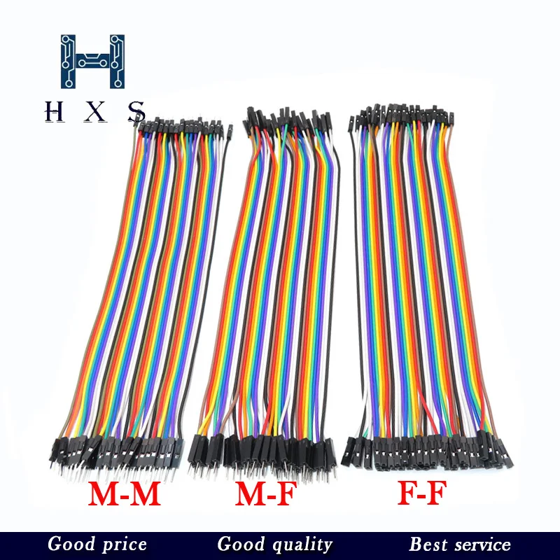 

120pcs 40PIN 20CM Dupont Line Female to Female + Male and Male to Male Jumper Dupont Wire Cable For Arduino DIY KIT