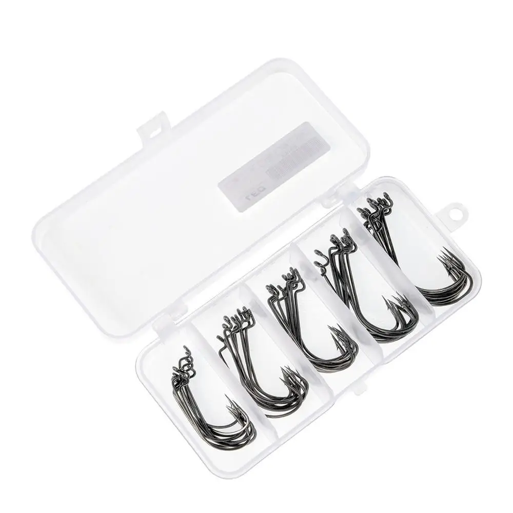 50 шт./кор. прочная широкая живота Кривошип Крючки Набор для мягкие приманки в