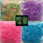 Эластичные разноцветные светящиеся резиновые ткацкие ленты для браслетов Детские самодельные браслеты сделай сам для женщин, 600