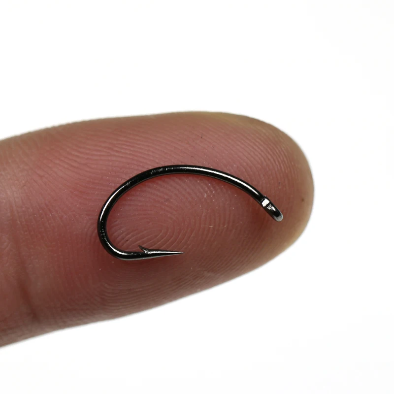 ICERIO 500PCS Fly Tying Hook Nymph Bug Shrimp Scud Pupae Larvae Caddis Flies Fishing Hooks #8~#16 Fly Fishing Hook