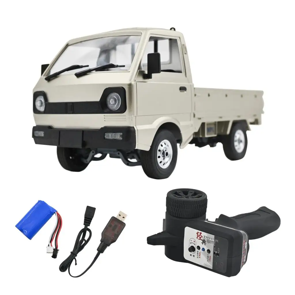 WPL D12 1/10 2 4 ГГц 4WD RC для грузовых автомобилей w/светодиодный светильник на дороге