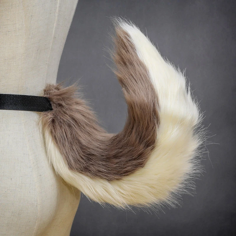 9 Styles Furry Fox Ears Tail Ultra Soft Plush Anime Cosplay Masquerade Halloween Party Wolf Headband Costume images - 6