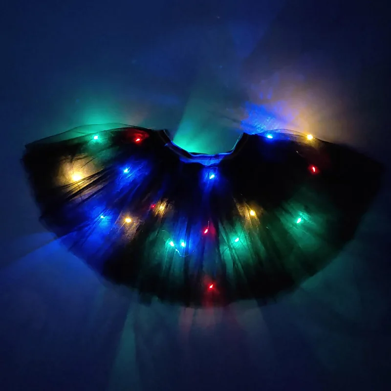 Новинка 2020 розовая светодиодная юбка принцессы модная сексуальная мини в виде