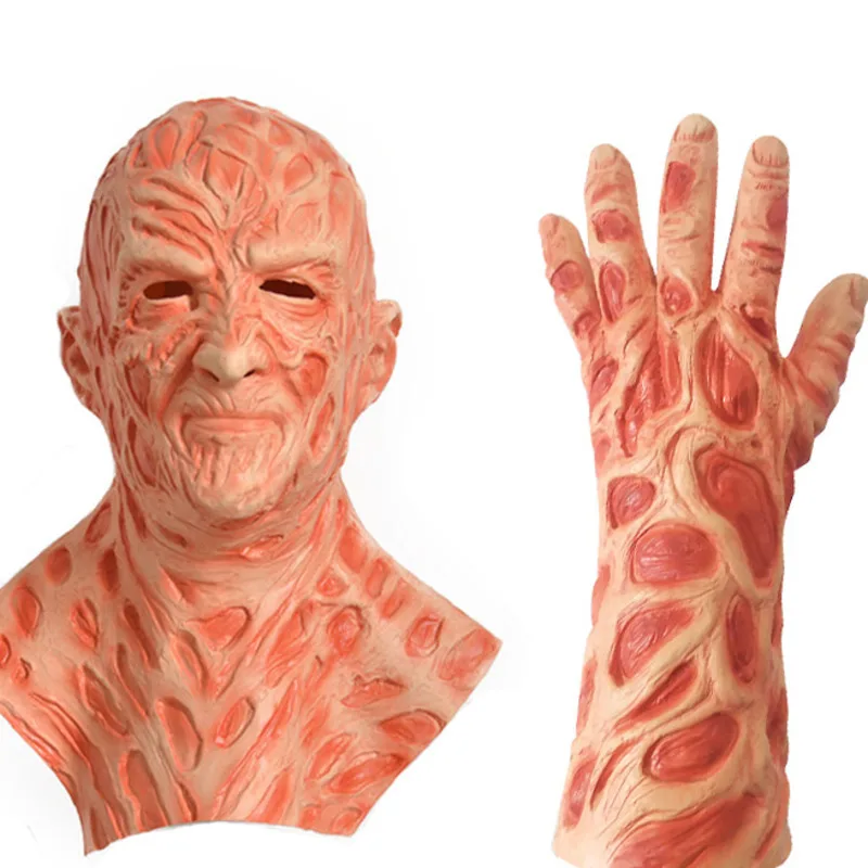 Scary Freddy Krueger Mask Carnival Cosplay Horror Masks Realistic Adult Party Costume Halloween Props | Игрушки и хобби