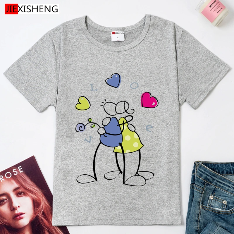 Женские футболки с принтом LOVE Graphic модная забавная Повседневная футболка