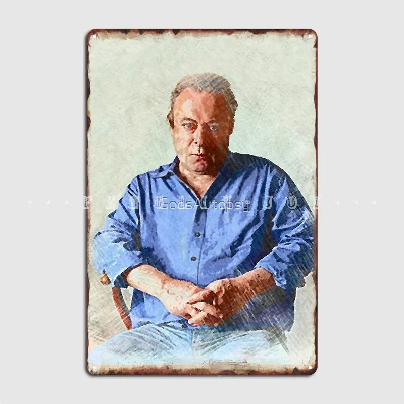 

Christopher Hitchens Metal Sign Painting Décor Club Party Pub Garage Create Tin Sign Poster