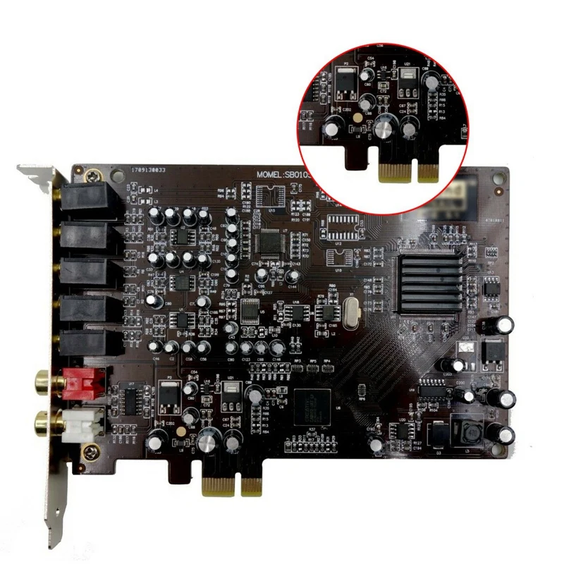 5 1 звуковая карта PCI Express PCI-E встроенный двойной выходной интерфейс для PC Window XP/7/8/10