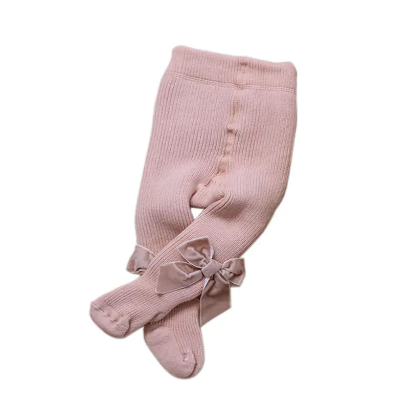 

Baby Tights for Girls Winter Children's Leggings Spanish Flannel Bow Girls Pantyhose Brushed Thick Pantyhose Kids Pants