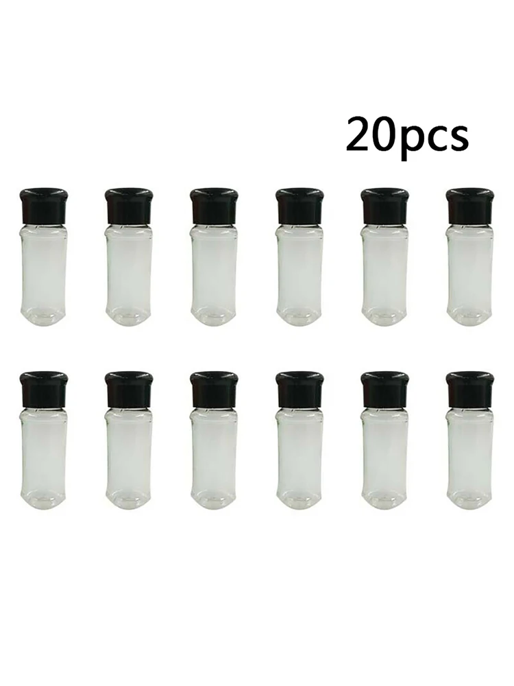 20 шт. пластиковая Солонка и перечница с дырочками сверху банка для приправ