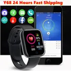 Спортивные Смарт-часы для мужчин и женщин, наручные часы 2021, фитнес-трекер Y68 D20, умные часы для Android IOS, функция измерения пульса, быстрая доставка