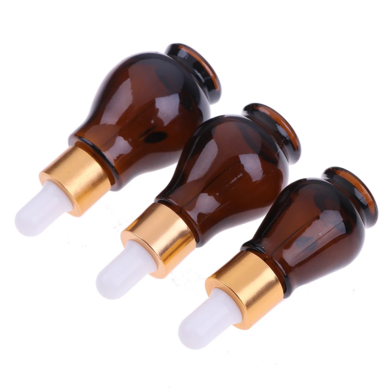 10/20/30 мл Стекло многоразовый контейнер Янтарный флакон-капельница бутылка