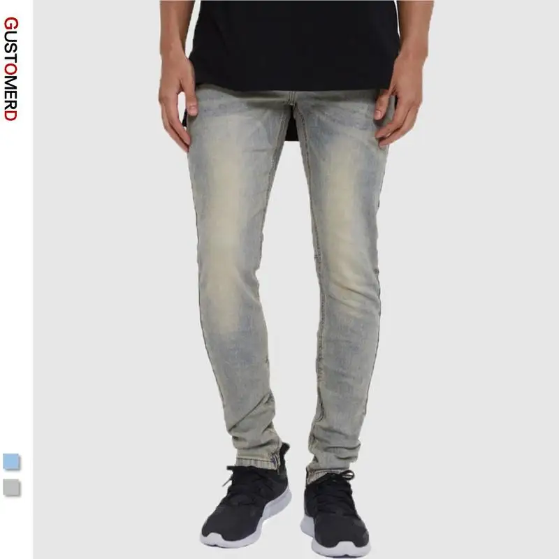 

2021 New Arrive Men's Solid Color Jeans Pants Casual High Quality Cotton Slim Fit Zipper Jeans Men Fashion Clothing
